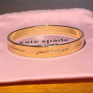 Late Spade best friend bangle